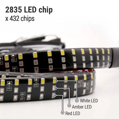 150cm Triple Row LED Tailgate Light Strip Brake Reverse Signal Light