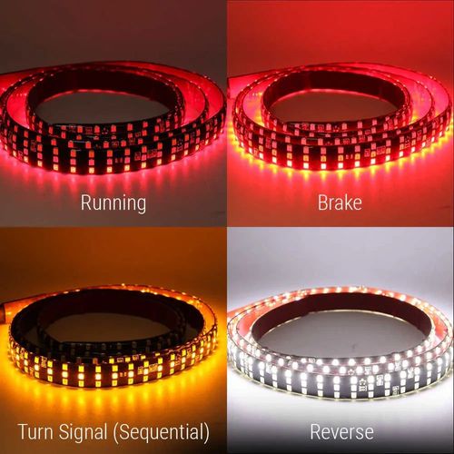 150cm Triple Row LED Tailgate Light Strip Brake Reverse Signal Light