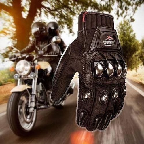 Black Motorcycle Tactical Riding Gloves 🏍️ One Size Anti-Slip Protective Gloves