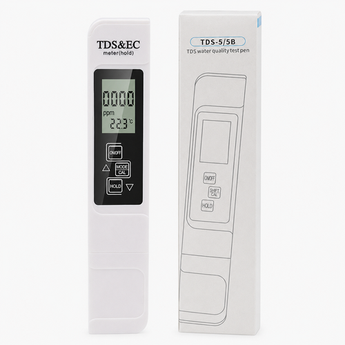 TDS Meter 3-in-1 Water Quality Tester – Digital TDS, EC & Temperature Pen