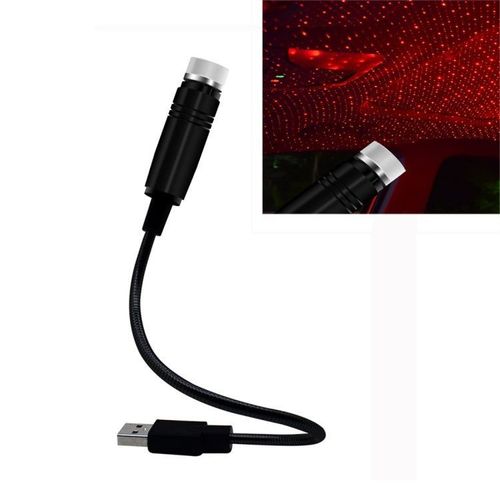 Red USB Starry Sky Car Ceiling Light ✨