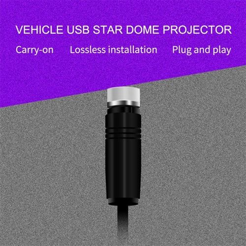 Red USB Starry Sky Car Ceiling Light ✨