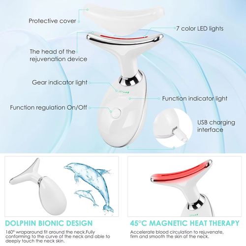 Facial Massager Red Light Beauty Device for Face and Neck Face