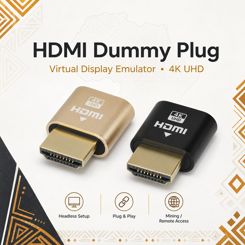 HDMI Dummy Plug 4K Virtual Display Emulator 🔌 Headless Ghost Adapter