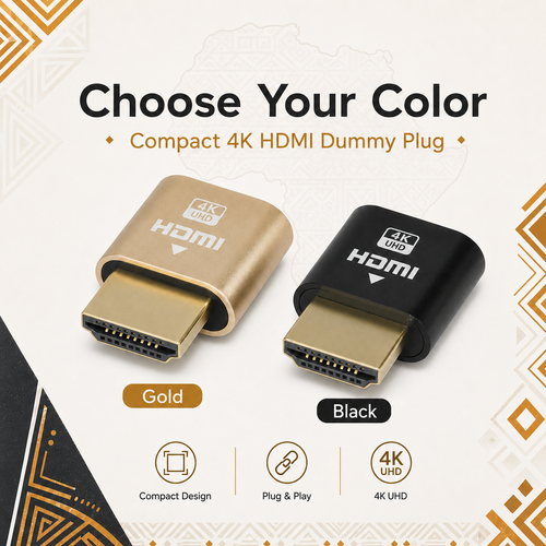 HDMI Dummy Plug 4K Virtual Display Emulator 🔌 Headless Ghost Adapter