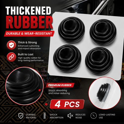 Car Door Shock Pads 🚗 4PCS Universal Rubber Noise Reduction Bumpers