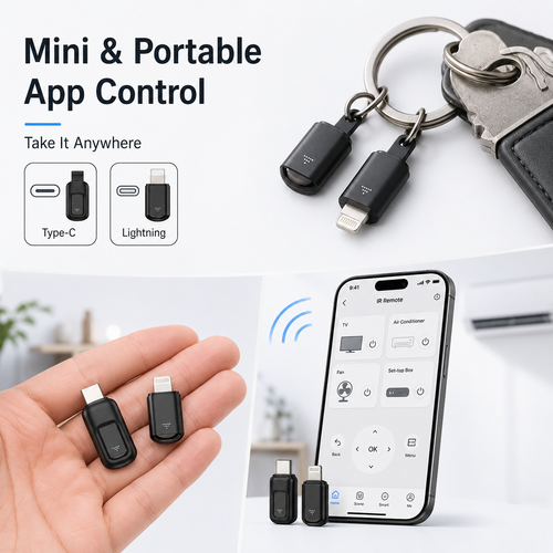 Smart IR Remote Adapter 📱 TV & AC Control for iPhone and Android