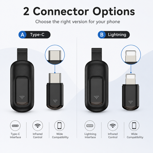Smart IR Remote Adapter 📱 TV & AC Control for iPhone and Android