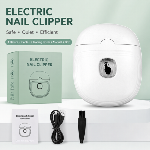 Electric Nail Clipper 💅 Safe, Quiet & Portable Automatic Nail Trimmer