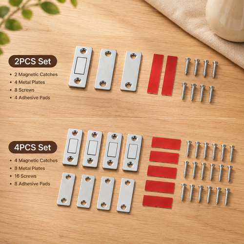 Magnetic Cabinet Catch Set 🧲 2PCS  Strong Door Closure
