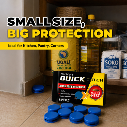 Roach Bait Station 8PCS Powerful Cockroach Killer Trap for Home & Kitchen Pest Control Odorless Safe & Long-Lasting