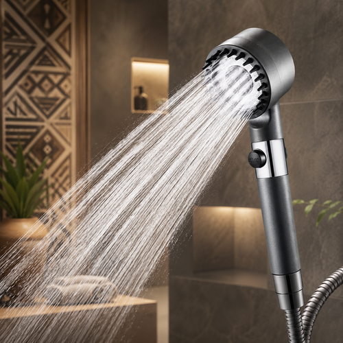 High Pressure Shower Head SUS304 Stainless Steel Handheld Bathroom Shower Set Multi Function Spray Filter Water Saving Shower Kit