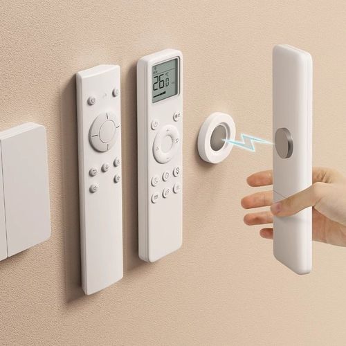4PCS Magnetic Remote Control Holder No Drill Wall Mount Remote Organizer Strong Adhesive TV AC Remote Storage Space Saving Home Organizer