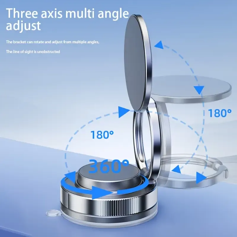 Magnetic suction cup phone stand