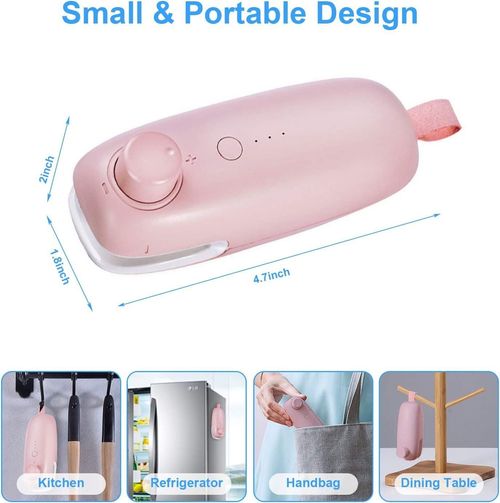 sealer rechargeable heat sealer chip sealing machine portable heat seal vacuum sealer Mini 2 in 1 Food Sealer Heat Seal and Cutter For Plastic Food Bags