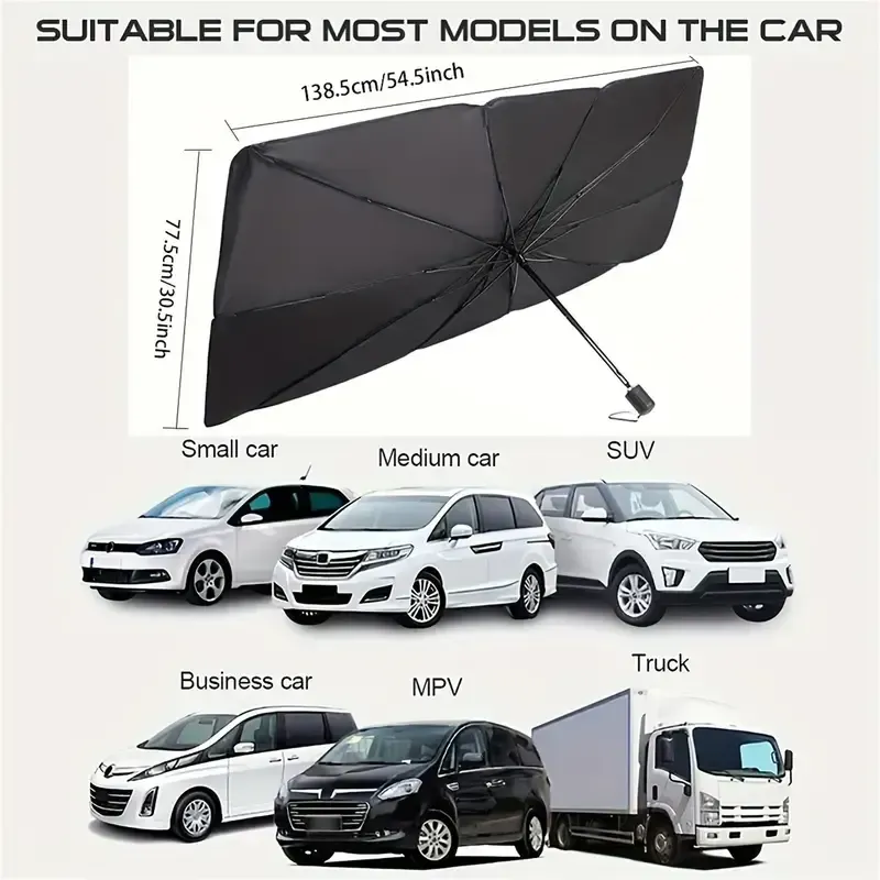 Car sunshade large titanium silver sunshade car sunshade front windshield sun protection heat insulation retractable folding sun protection curtain