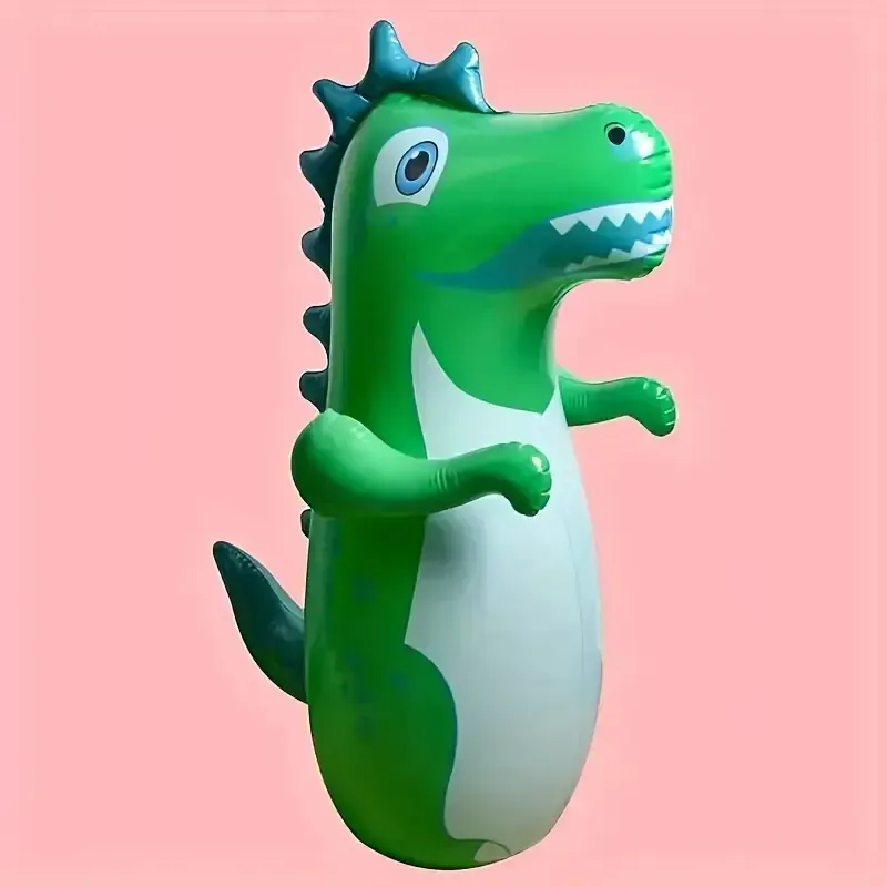 Inflatable Dinosaur Tumbler 90cm Children's Inflatable Boxing Pillar Props Vent Toy