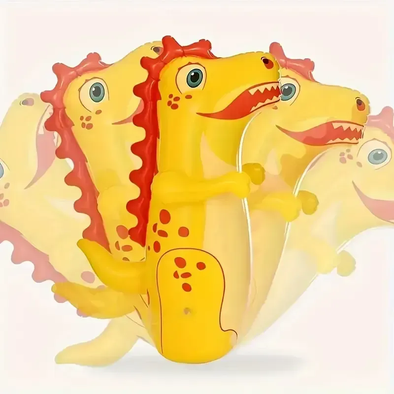 Inflatable Dinosaur Tumbler 90cm Children's Inflatable Boxing Pillar Props Vent Toy