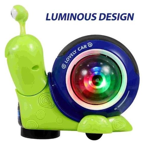 Crawling Snail Toy, Electric Snail Toy Interactive Musical Educational Toy for Home