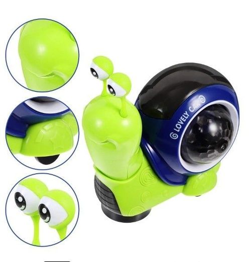 Crawling Snail Toy, Electric Snail Toy Interactive Musical Educational Toy for Home