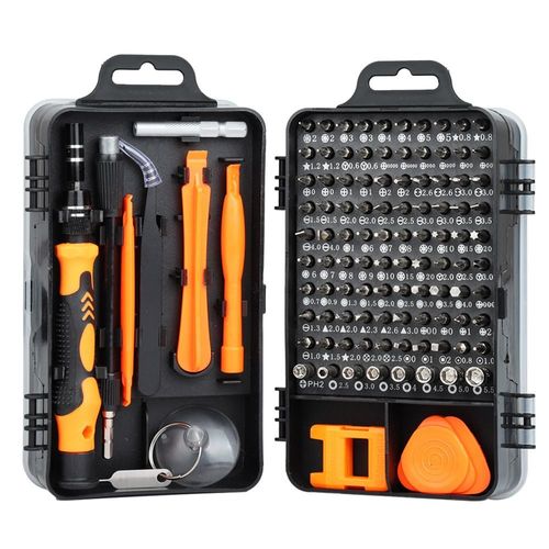 Multi-purpose watch and mobile phone disassembly and repair screwdriver screwdriver tool 115-in-1 carbon steel screwdriver Silk knife set