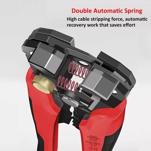 Mythco Self Adjusting Wire Stripper, Black-Red