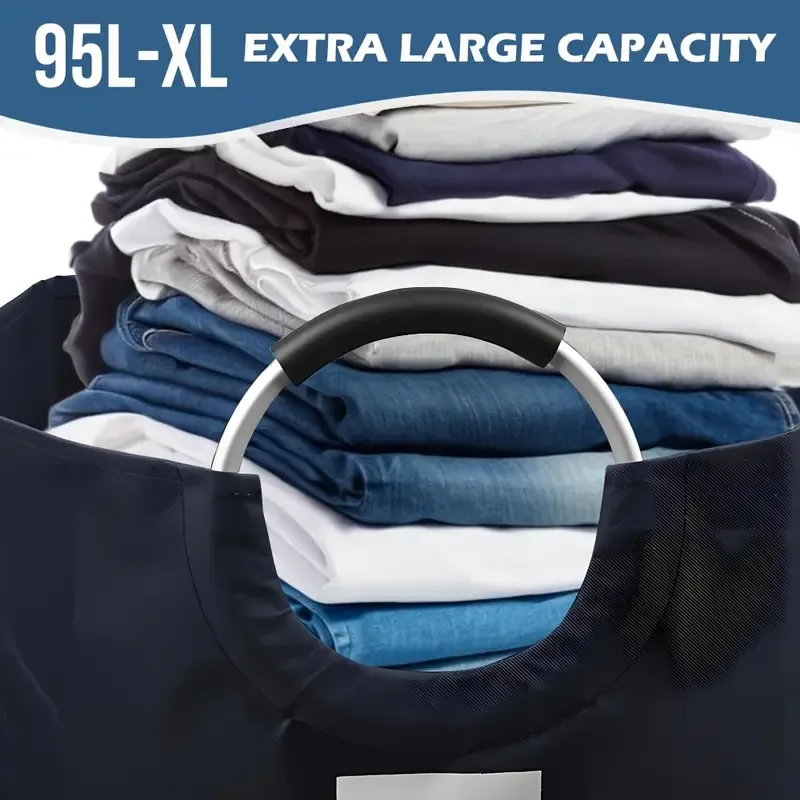 Heavy-Duty 115L Extra Large Laundry Hamper Basket