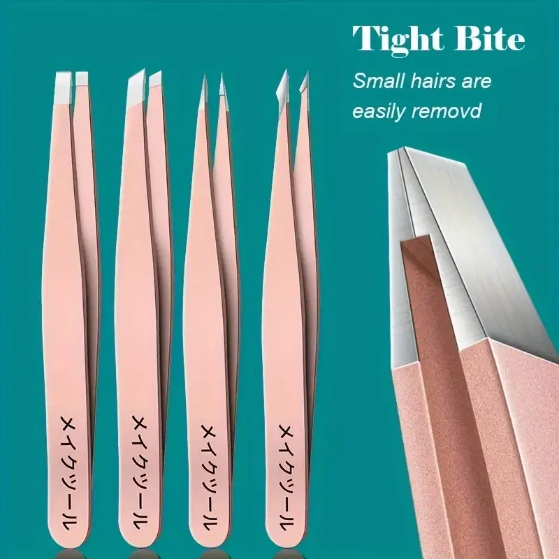 4pcs Precision Stainless Steel Tweezers
