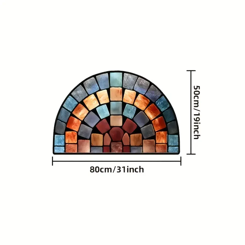 Stylish Artistic Design Non-Slip Doormat