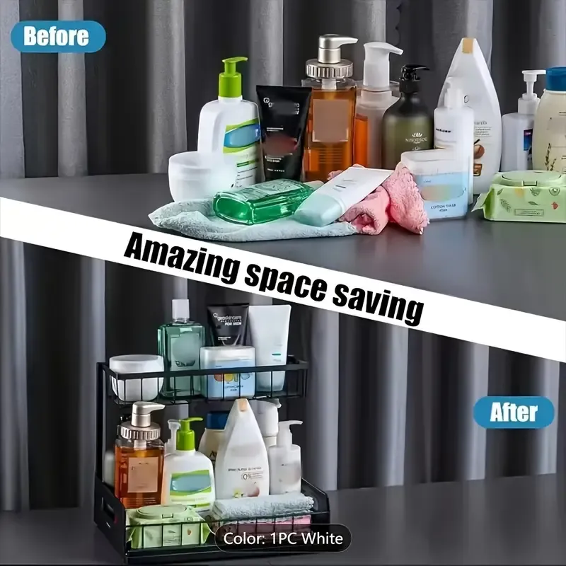 2pcs set Kitchen Storage Rack Sink Sorting And Storage