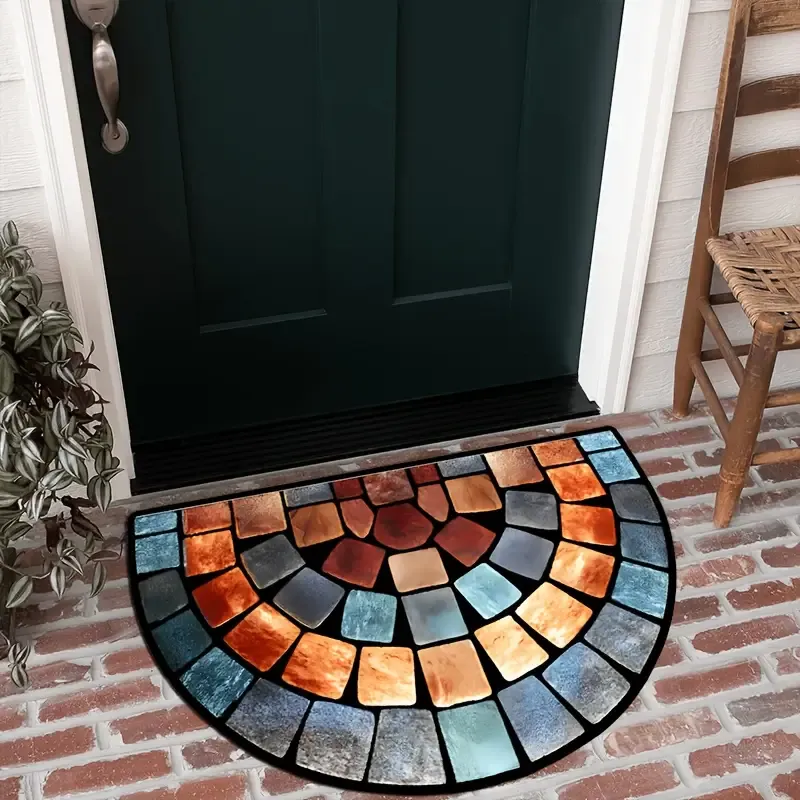 Stylish Artistic Design Non-Slip Doormat