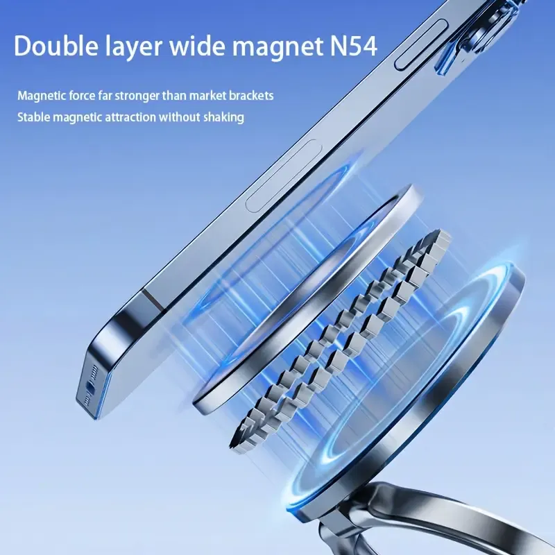 Magnetic suction cup phone stand