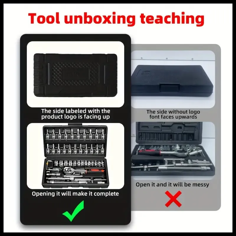 High-end professional 46-piece tool set