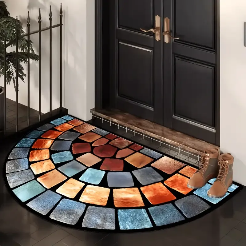 Stylish Artistic Design Non-Slip Doormat
