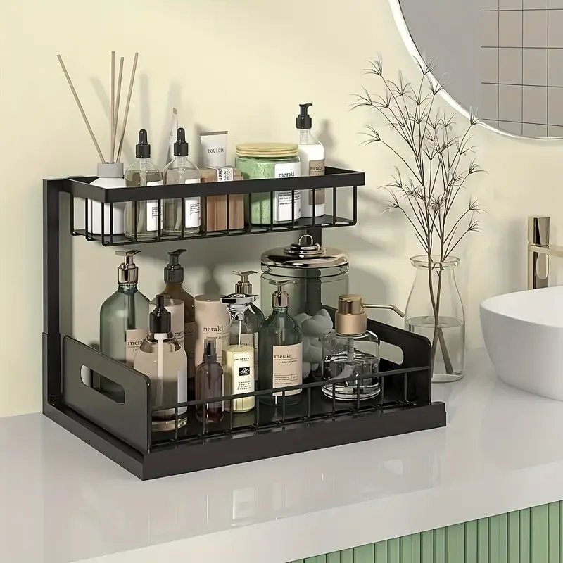 2pcs set Kitchen Storage Rack Sink Sorting And Storage
