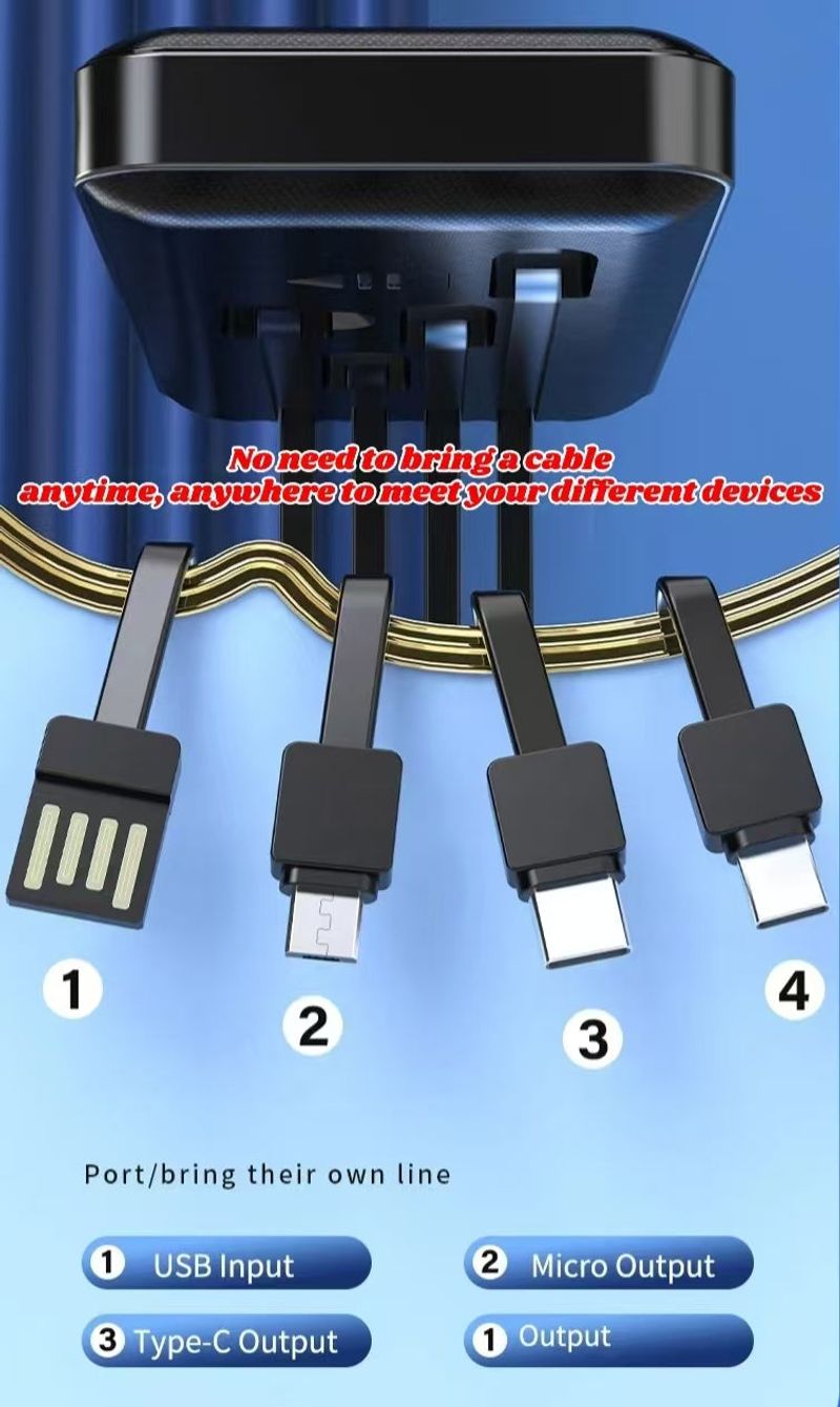 ⚡️⚡️Multi-functional fast Power Bank 20000mah