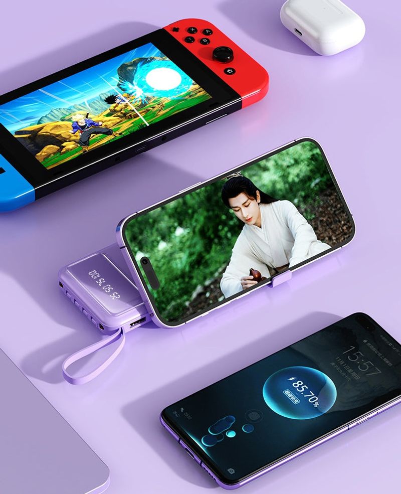 ⚡️⚡️Multi-functional fast Power Bank 20000mah