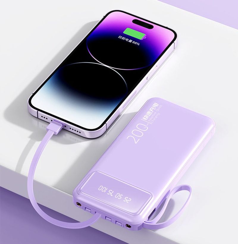 ⚡️⚡️Multi-functional fast Power Bank 20000mah