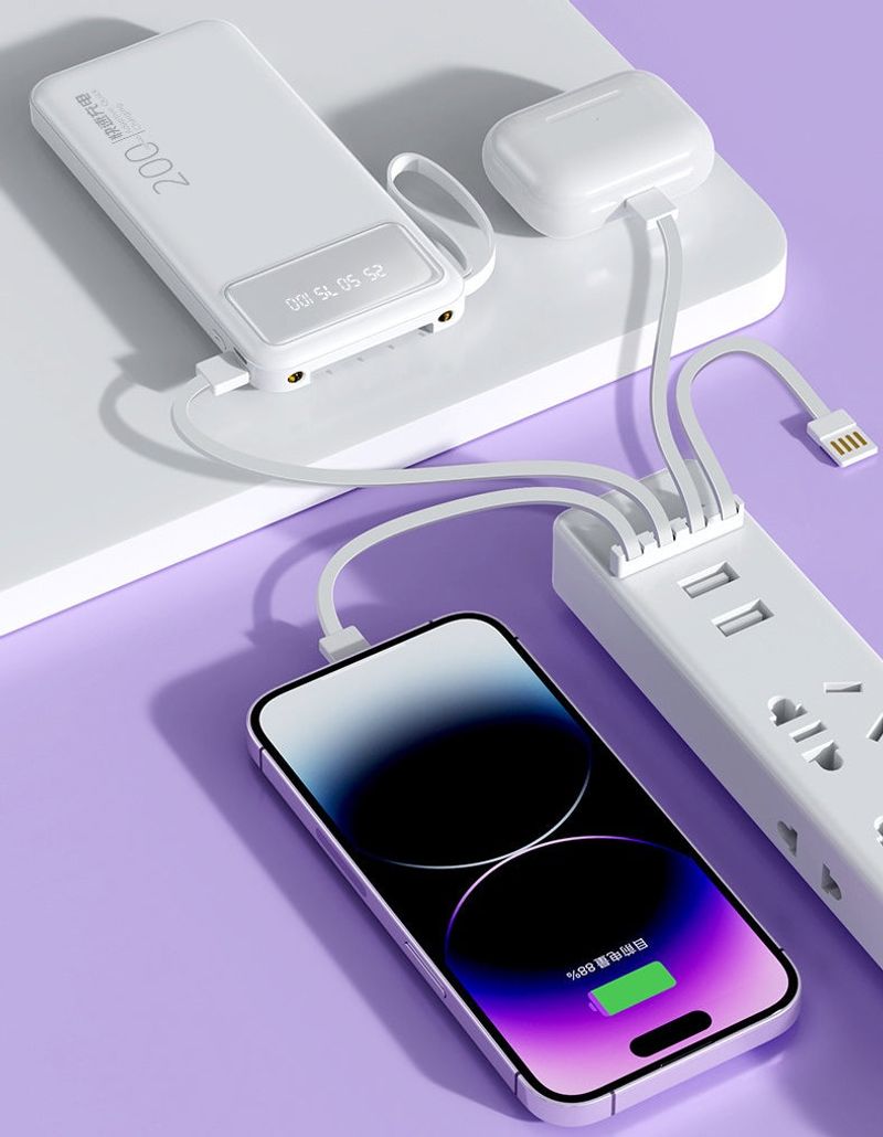 ⚡️⚡️Multi-functional fast Power Bank 20000mah