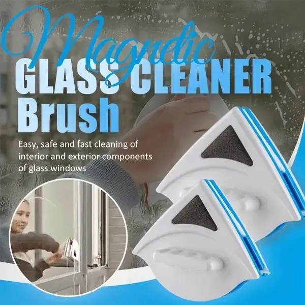 ⏳Window cleaning artifact strong magnetic cleaning brush💥