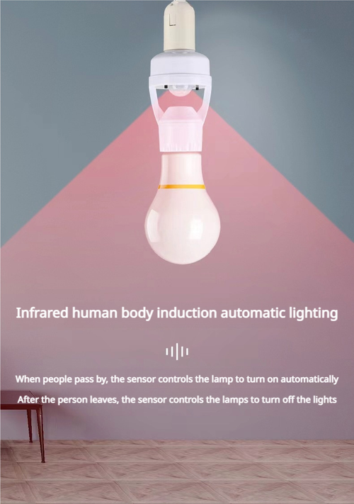 Infrared Sensor Lamp Holder Motion Sensor Lamp Base 360 Degree E27 Socket