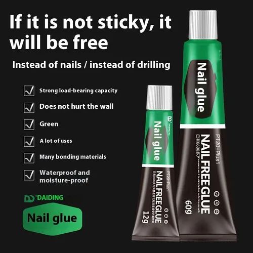 Multifunctional nail-free adhesive for kitchen bathroom wall strong structural glass glue transparent non-porous household sundries