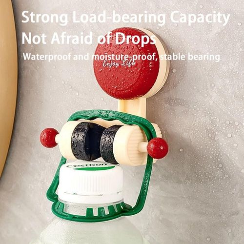 Adjustable Suction Cup Shower Holder（red)