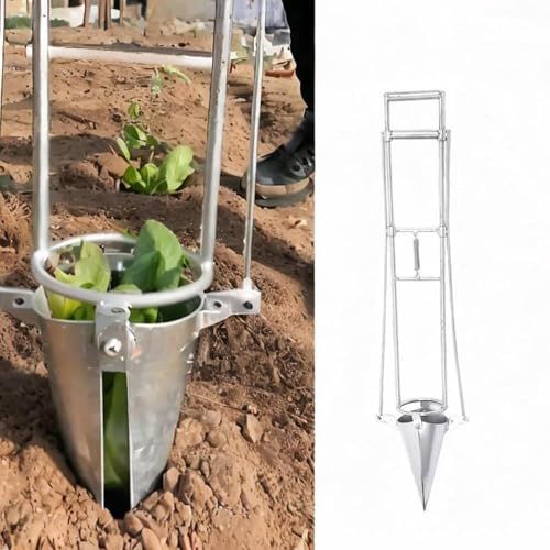Seedling Transplanter Long Handled Bulb Planter Vegetable Seedling Tool