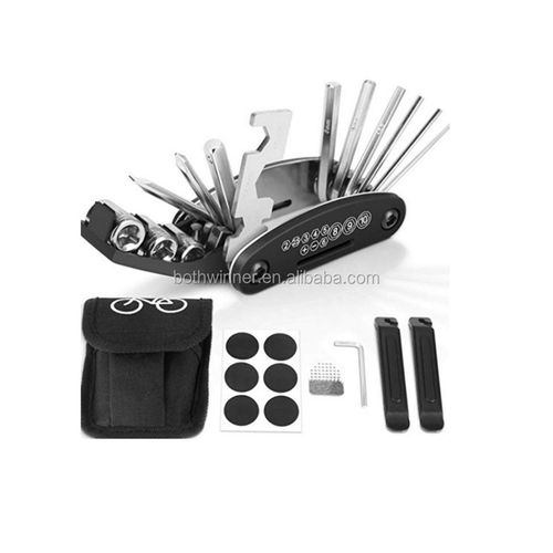 16-in-1 multi-purpose repair tools, bicycle screwdriver, wrench, nut and bicycle tyre repair