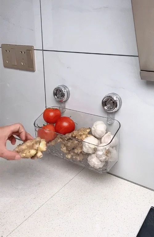 ✨Light Luxury Style Glacier Pattern Suction Cup Shelf