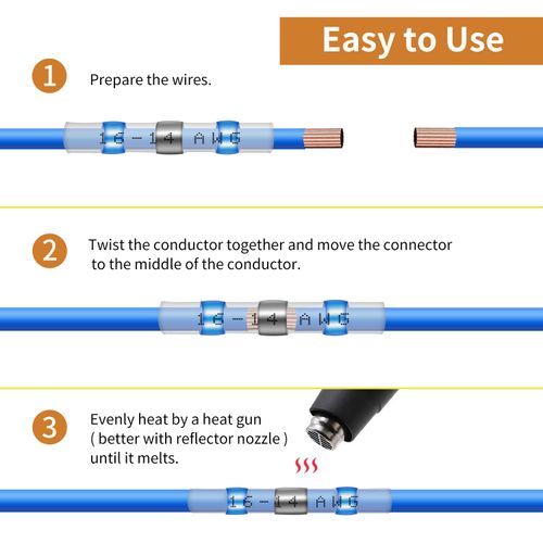 100Pcs Solder Seal Wire Connectors Kit