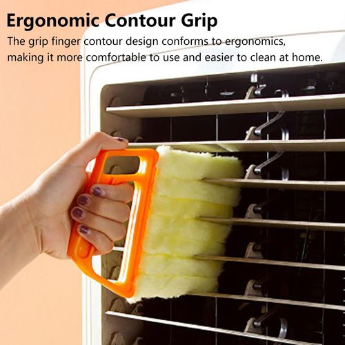 🏆Flash Sale⚡All-Purpose Washable Cleaning Brush – Blinds, AC Vents & Window Tracks