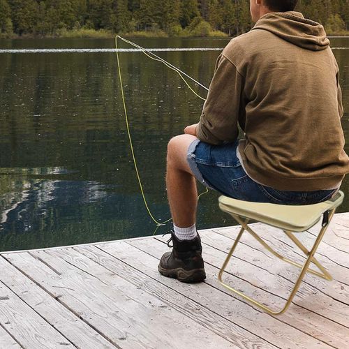 Camping Foldable Stool Easy to Carry Premium Multifunctional Portable Bag Stool Oxford Cloth for Fishing Travel Garden Hiking