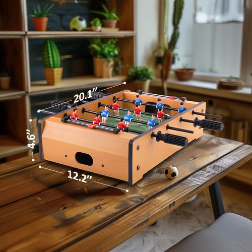 Mainstreet Classics 20-Inch Table Top Foosball Soccer Game, Brown